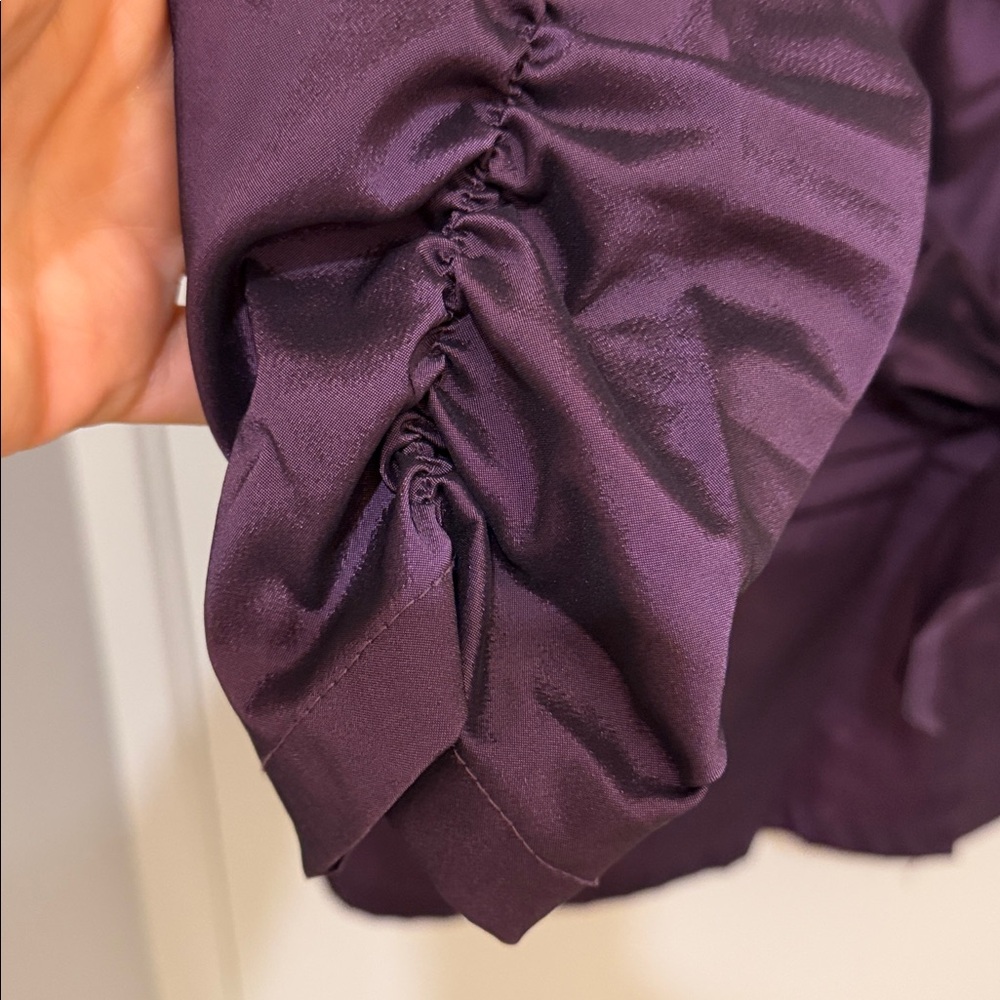 Joseph Ribkoff Purple Ruffle Blouse - Picture 3 of 9